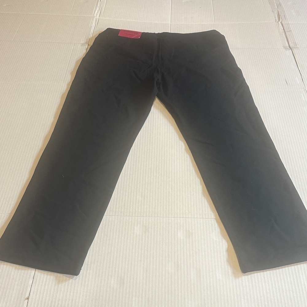 NWT Essentials Sioni euro stretch Black Pants with Rhinestone Accents in front - Picture 9 of 9